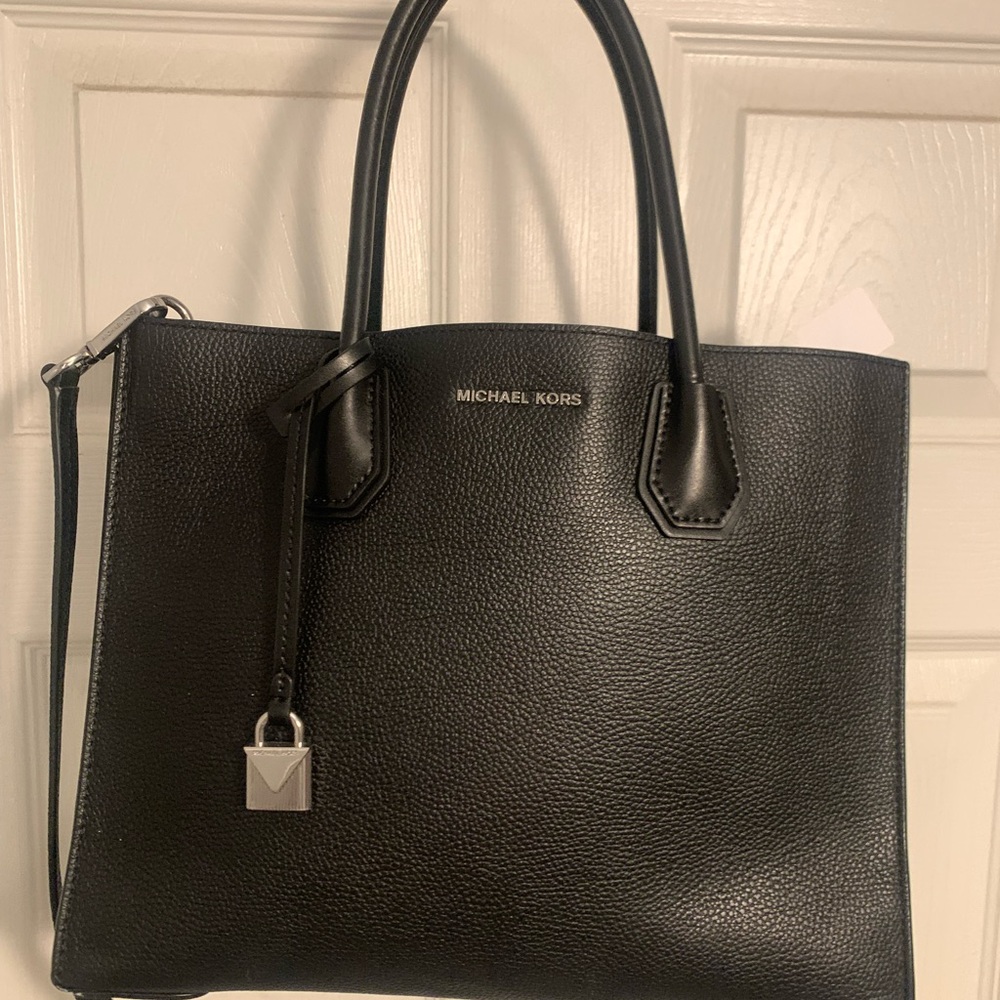 Michael Kors Black Pebbled Leather Handbag